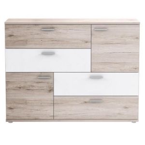 Obrazek Komoda Skive Dąb Piaskowy/Biały