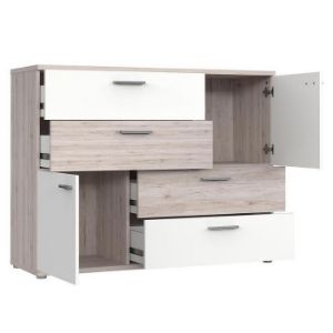 Obrazek Komoda Skive Dąb Piaskowy/Biały