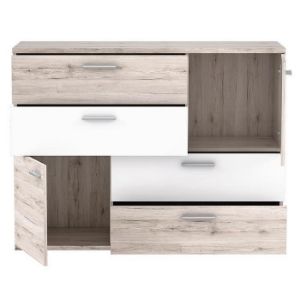 Obrazek Komoda Skive Dąb Piaskowy/Biały