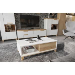 Obrazek Witryna Brio V2S pacific walnut/crystal white