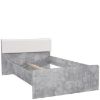Obrazek Łóżko Canmore CNML1121-C273 beton jasny/biały połysk