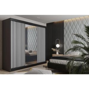 Obrazek Szafa Malani 200 L grafit/ front biały