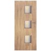 Obrazek Drzwi wewnętrzne Trio 3*3 80L Dąb Sonoma L2