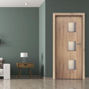 Obrazek Drzwi wewnętrzne Trio 3*3 80L Dąb Sonoma L2