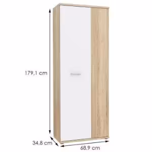 Obrazek Szafa Net 5p Dąb Sonoma/Biały