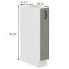 Obrazek Szafka kuchenna Stilo claygrey/biały 15d cargo bb