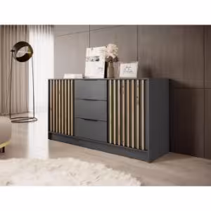 Obrazek Komoda Nelly 2d Grafit/Lamela Artisan