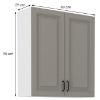 Obrazek Szafka kuchenna Stilo claygrey/biały 80g/90 2f