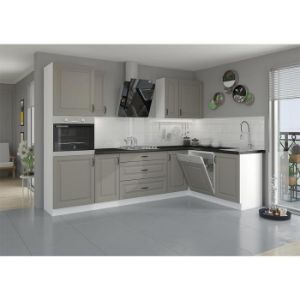 Obrazek Szafka kuchenna Stilo claygrey/biały 80g/90 2f