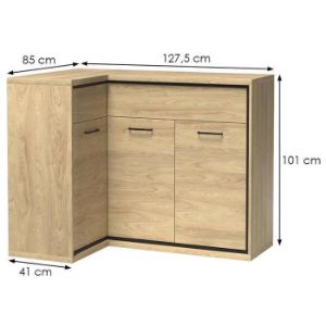 Obrazek Komoda Narożna M15* Mediolan Natural Hikora 