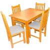 Obrazek Zestaw stół i krzesła Atena 1+4 ST29 100/70L olcha W77 tap.A4