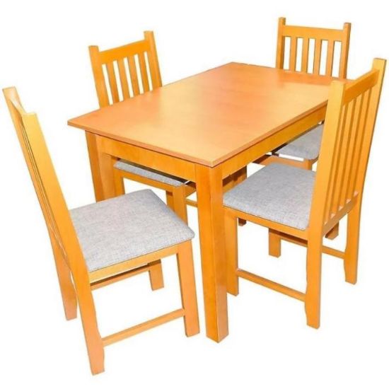 Obrazek Zestaw stół i krzesła Atena 1+4 ST29 100/70L olcha W77 tap.A4