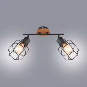 Obrazek Lampa 54037-2 Czarno-brązowa LS2