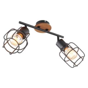 Obrazek Lampa 54037-2 Czarno-brązowa LS2