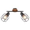 Obrazek Lampa 54037-2 Czarno-brązowa LS2