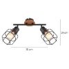 Obrazek Lampa 54037-2 Czarno-brązowa LS2