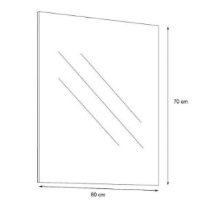 Obrazek Lustro Justus 02 White/Oak Artisan