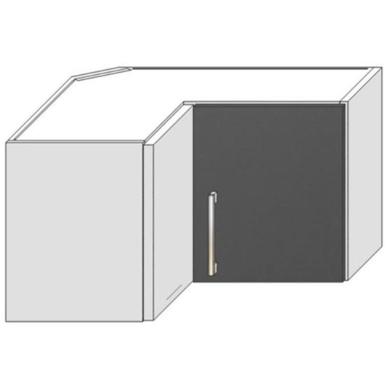 Obrazek Szafka kuchenna Oscar WRN36 PL antracyt połysk/biały 