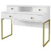 Obrazek Biurko Cloe 03 4s biały/złoty metal