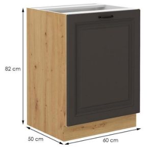 Obrazek Szafka kuchenna STILO grafit mat/artisan 60d 1f bb