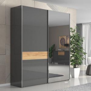 Obrazek Szafa 2d Onyx z lustrem pk181-og/on pacific walnut/