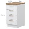 Obrazek Szafka Kuchenna Tara R-45-4f/4 4s Standard White Mat