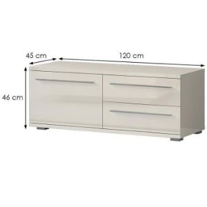 Obrazek Szafka RTV Piano TV120-1K2F/PN-71/KA/71 beige