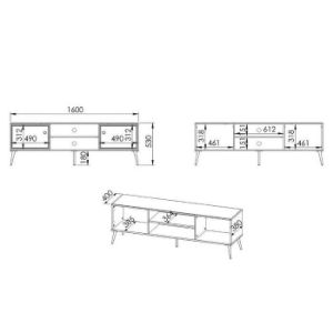 Obrazek Szafka RTV Goldin 06 biały