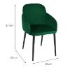 Obrazek Krzesło Hamilton 80213A-F15 Dark Green