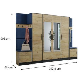 Obrazek Garderoba Roj 17 craft + Kronos 09 niebieska