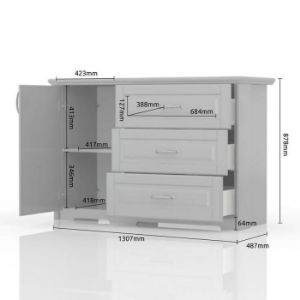Obrazek Komoda 1d3s Evergreen k13/eg ivory mat