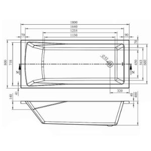 Obrazek Wanna Rondo 180x80