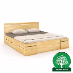 Obrazek Łóżko sosnowe Skandica Sparta maxi+sz 140X200 naturalny