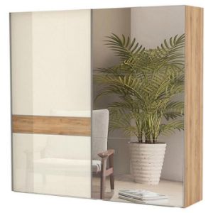 Obrazek Szafa 2d Gala pk231-og/gl pacific walnut/beig