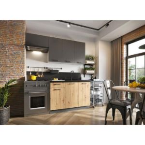 Obrazek Szafka kuchenna Clara W60 OKGR szary grafit/artisan