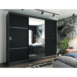 Obrazek Szafa Retro 200 2L grafit/ front grafit