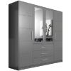 Obrazek Szafa Bali D4 grafit/lustro