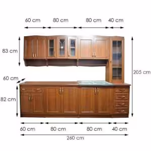 Obrazek Kuchnia Olek 260 orzech jasny