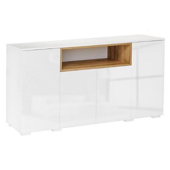 Obrazek Komoda Londyn D.Craft Złoty/Biały Połysk