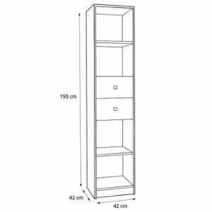 Obrazek Regał Tommy 6 grafit/enigma