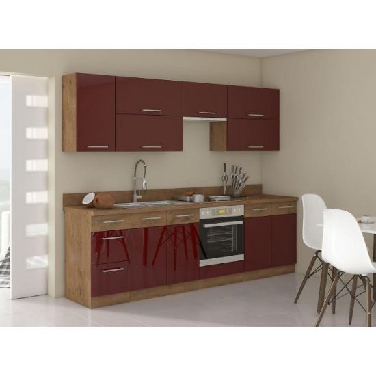Obrazek Kuchnia Vigo bordo HG 260 z blatem