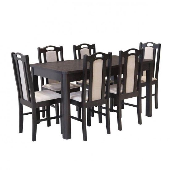 Obrazek Zestaw stół i krzesła Antek 1+6 ST657 II KR575 wenge BR2441 premium4