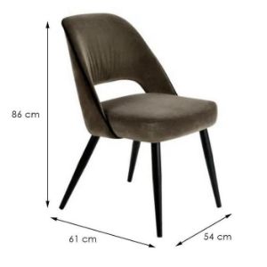 Obrazek Krzesło Wy-8111a Brown 81 +BLACK