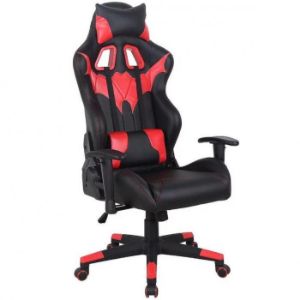 Obrazek Fotel CX1055H (czerwono/czarne)