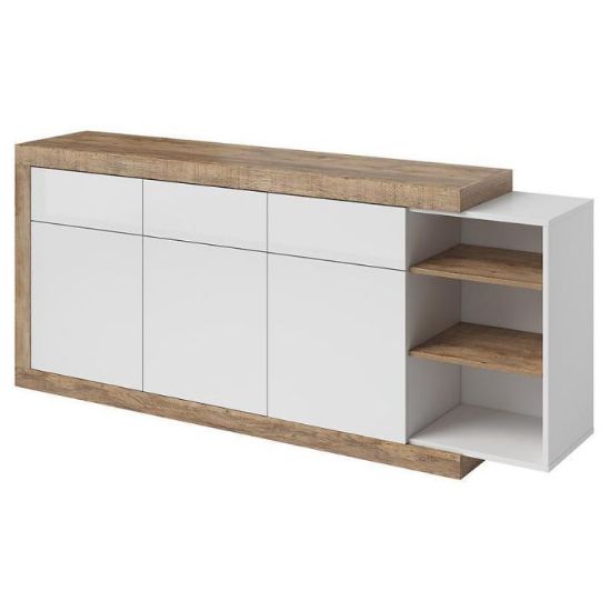 Obrazek Komoda Sintra 25 3d3s dąb samdal-biały