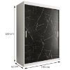 Obrazek  Szafa Marmur T 150 Biały/Marmur Czarny 