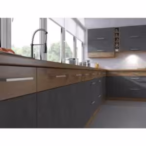 Obrazek Kuchnia Vigo grafit mat 260 z blatem