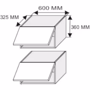 Obrazek Szafka kuchenna Emporium W4B/60 light grey stone/biały