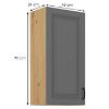 Obrazek Szafka kuchenna Stilo dustgrey/artisan 45g/90 1f
