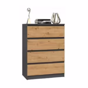 Obrazek Komoda Umo P4 antracyt/dąb artisan